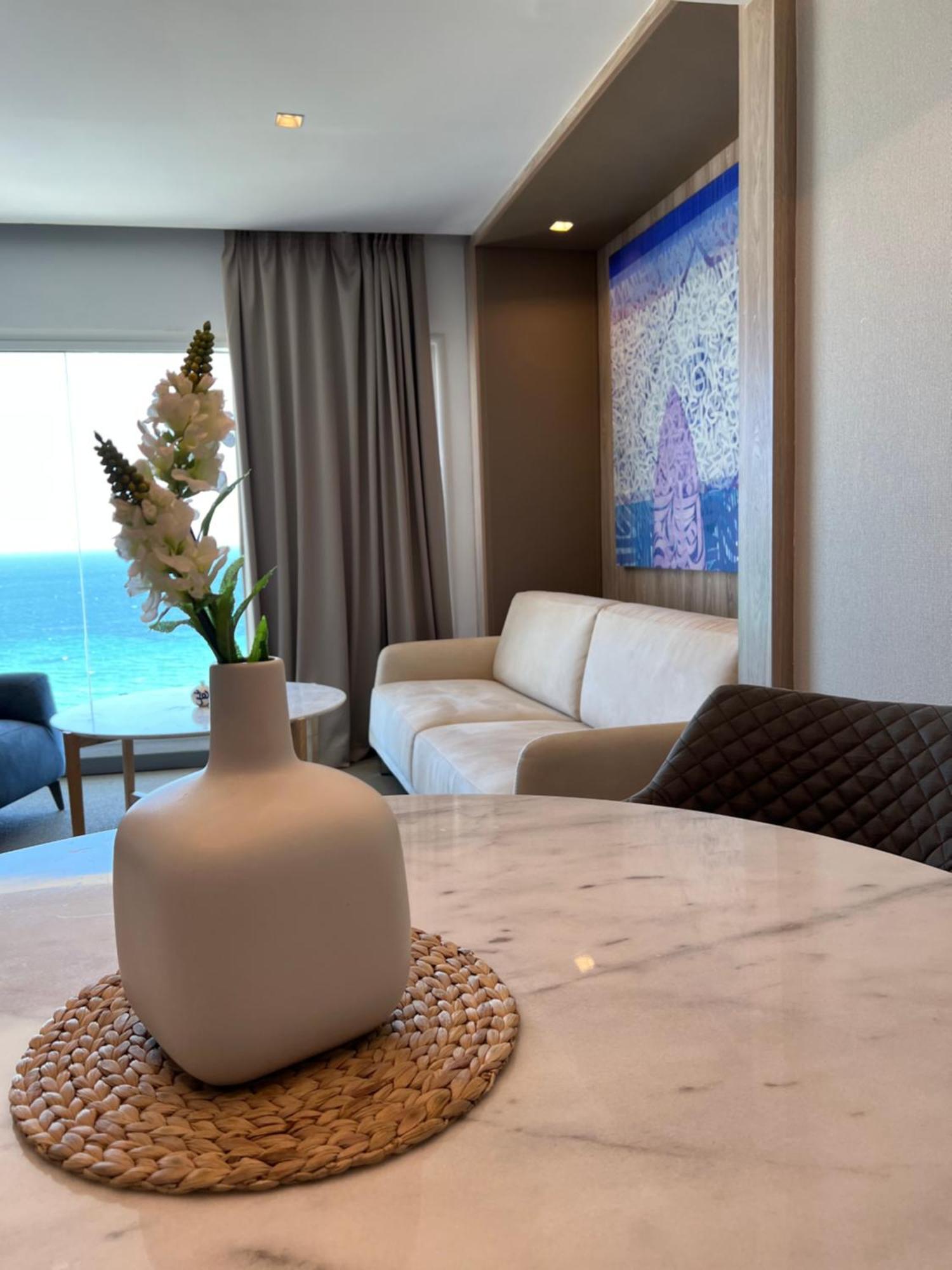 Sousse Pearl Marriott Resort & Spa Esterno foto A living room in a suite on board